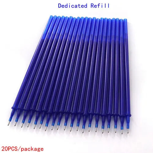 🖊️ Lot de 3 ou 6 Stylos Gel Effaçables – 0,5 mm Rechargeables, Encre Bleue ou Noire