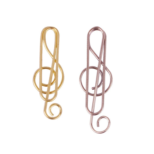 🎵 Trombones Décoratifs en Forme de Note de Musique – Dorés & Or Rose